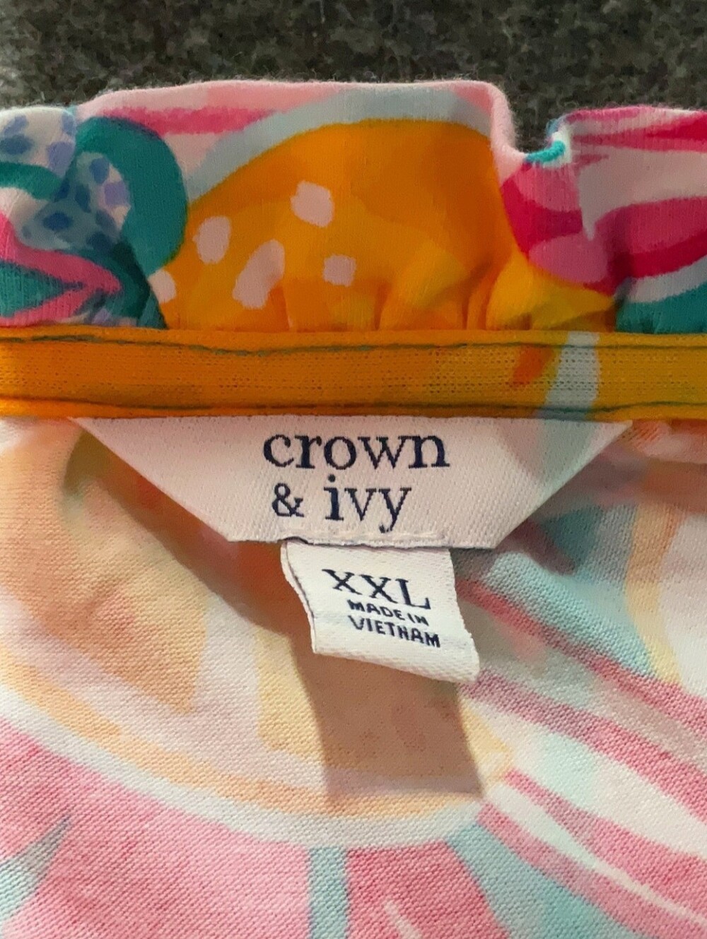 Crown & Ivy Tropical Floral Tiered Maxi Dress | Size XXL - Picture 4 of 4
